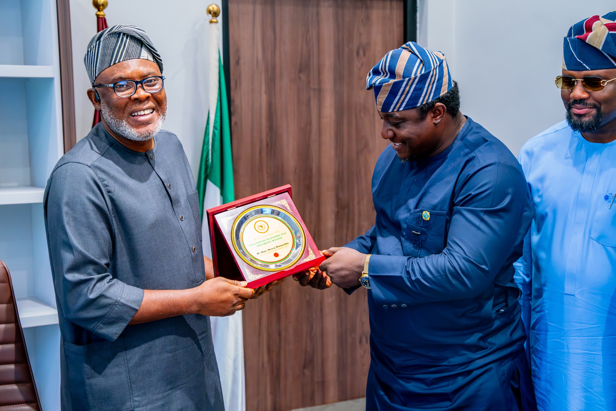 Nwawuba Receives Pan African (AU) Agenda 2063 Diplomatic Mission Delegates